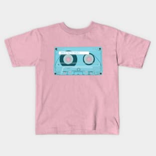 Cassette Tape (Middle Blue Colorway) Analog / Music Kids T-Shirt